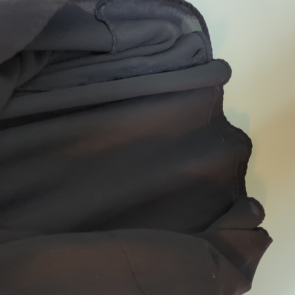 DE Collection Black V Neck Flowy Midi Dress M - Picture 7 of 8